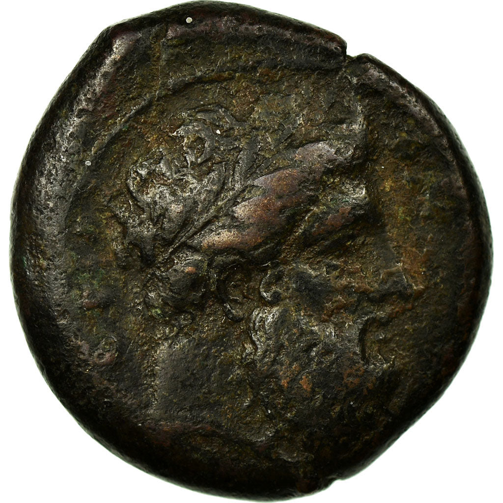 Coin, Sicily, Syracuse, Timoleon, Hemidrachm, VF(30-35), Bronze, HGC:2-1440