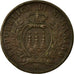 Coin, San Marino, 10 Centesimi, 1935, Rome, AU(55-58), Bronze, KM:13