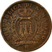 Coin, San Marino, 10 Centesimi, 1935, Rome, AU(55-58), Bronze, KM:13