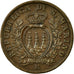 Coin, San Marino, 5 Centesimi, 1936, Rome, MS(60-62), Bronze, KM:12