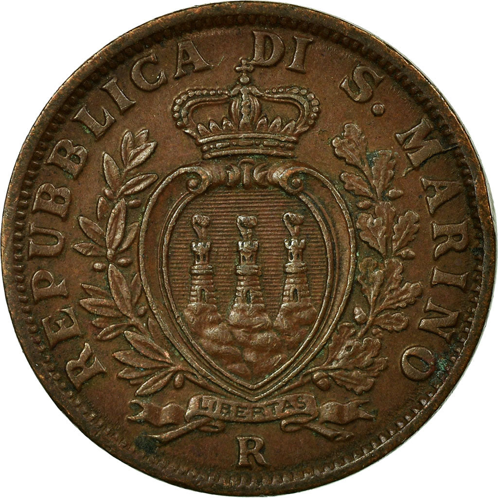 Moneta, San Marino, 5 Centesimi, 1936, Rome, SPL, Bronzo, KM:12