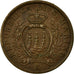 Coin, San Marino, 5 Centesimi, 1936, Rome, AU(55-58), Bronze, KM:12
