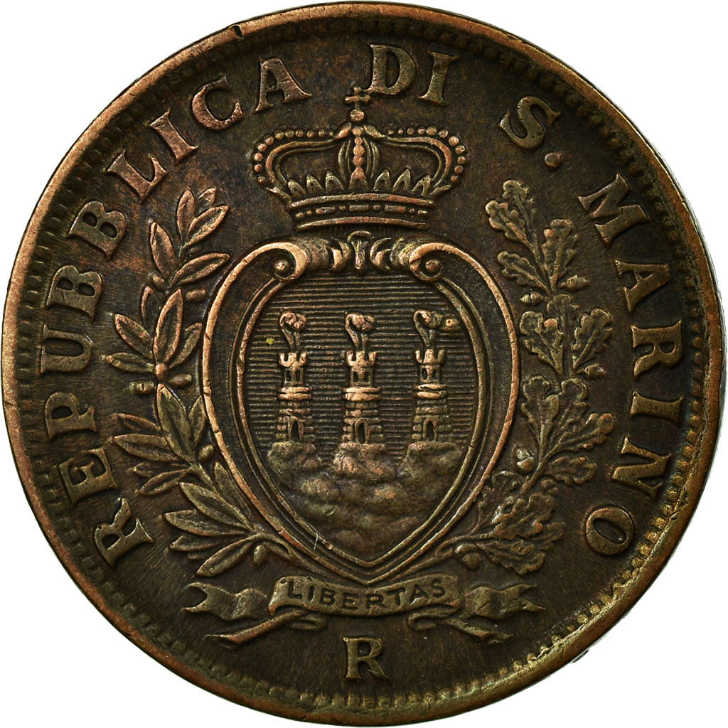 Moneta, San Marino, 5 Centesimi, 1935, Rome, SPL-, Bronzo, KM:12