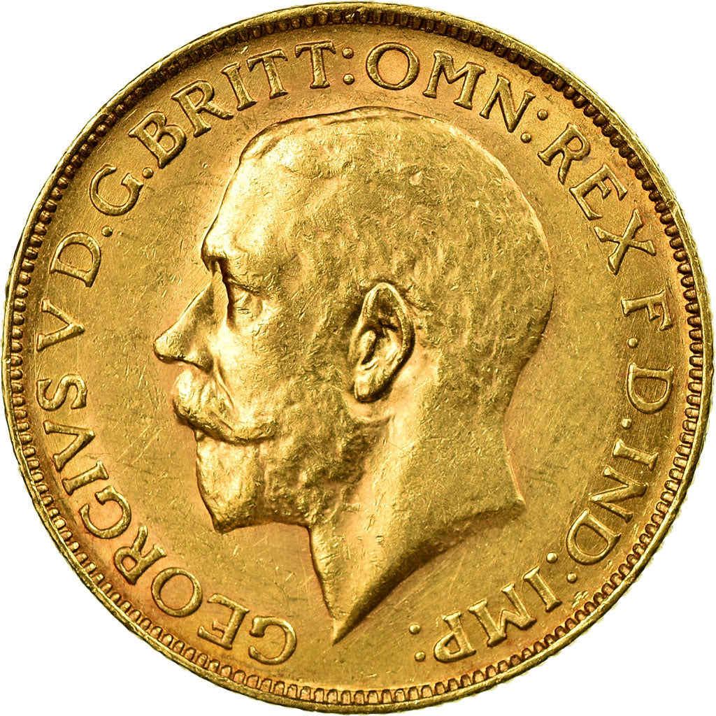 Moneda, Sudáfrica, George V, Sovereign, 1928, Pretoria, EBC, Oro, KM:21