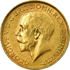 Moneda, Sudáfrica, George V, Sovereign, 1928, Pretoria, EBC, Oro, KM:21