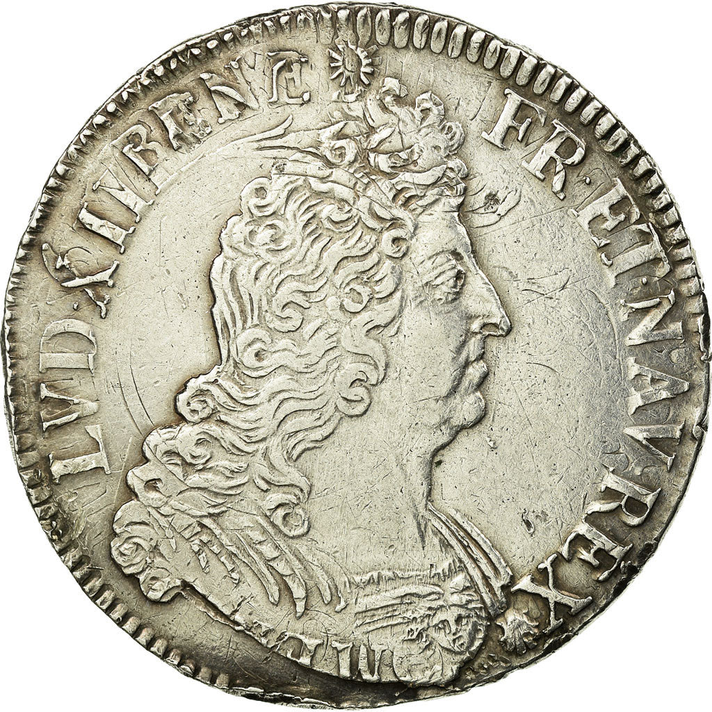Munten, Frankrijk, Louis XIV, Écu aux insignes, Ecu, 1702, Paris, ZF, Zilver