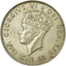 Coin, Cyprus, George VI, 18 Piastres, 1940, AU(50-53), Silver, KM:26