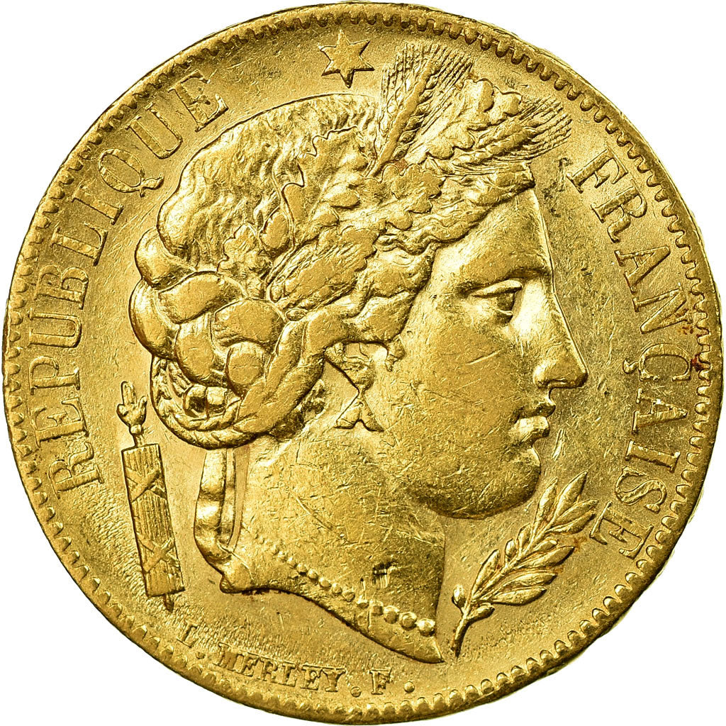 Coin, France, Cérès, 20 Francs, 1850, Paris, EF(40-45), Gold, KM:762