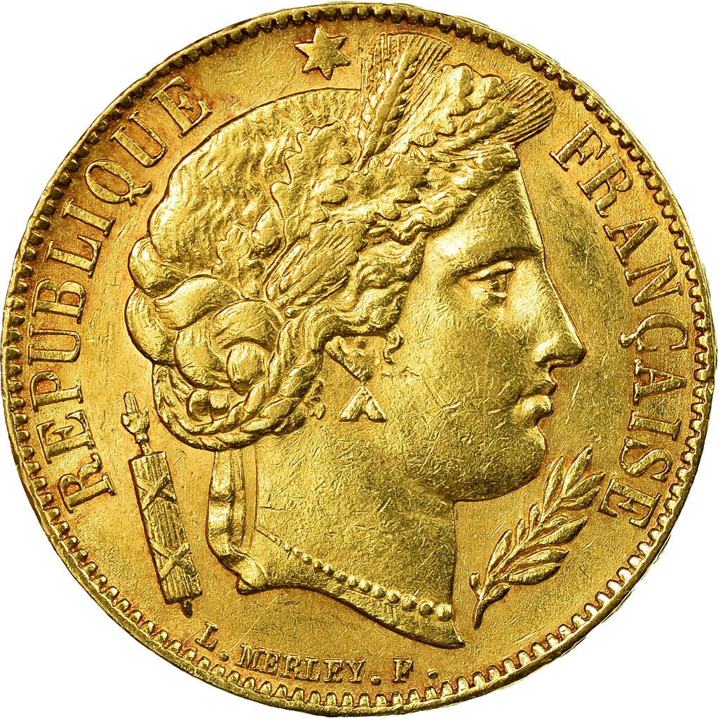 Munten, Frankrijk, Cérès, 20 Francs, 1851, Paris, ZF+, Goud, KM:762