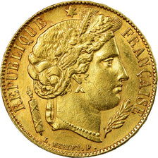 Munten, Frankrijk, Cérès, 20 Francs, 1851, Paris, ZF+, Goud, KM:762