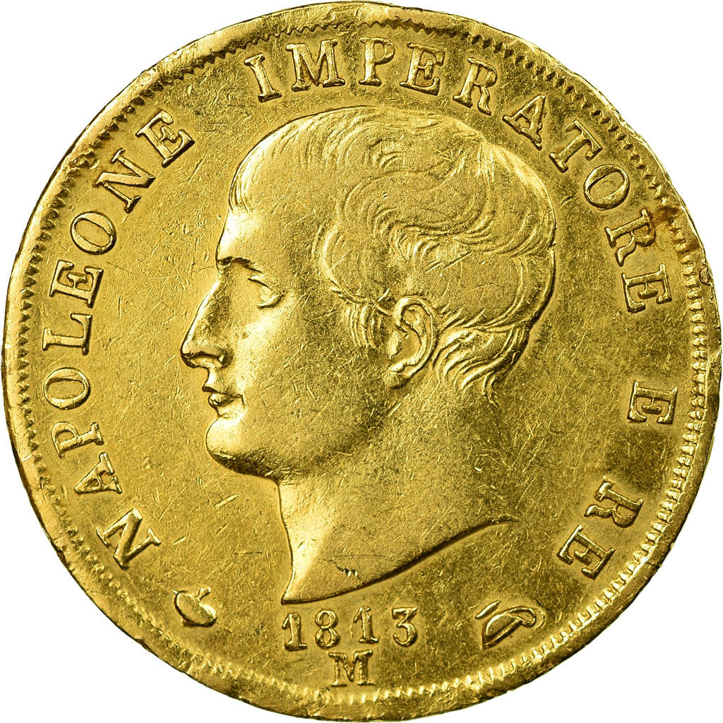 Coin, ITALIAN STATES, KINGDOM OF NAPOLEON, Napoleon I, 40 Lire, 1813, Milan