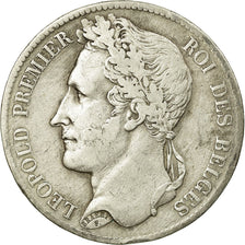 Coin, Belgium, Leopold I, 5 Francs, 5 Frank, 1833, EF(40-45), Silver, KM:3.1