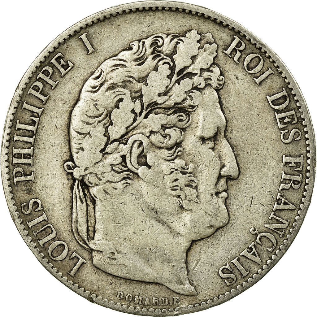 Coin, France, Louis-Philippe, 5 Francs, 1848, Paris, VF(30-35), Silver