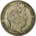 Moneta, Francia, Louis-Philippe, 5 Francs, 1843, Strasbourg, MB, Argento