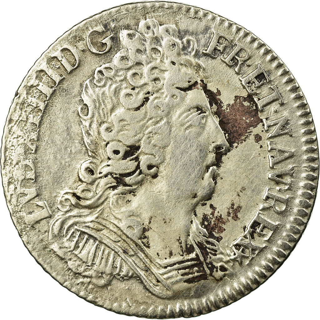Munten, Frankrijk, Louis XIV, 1/10 Écu aux 3 couronnes, 1/10 Ecu, 1709, Paris