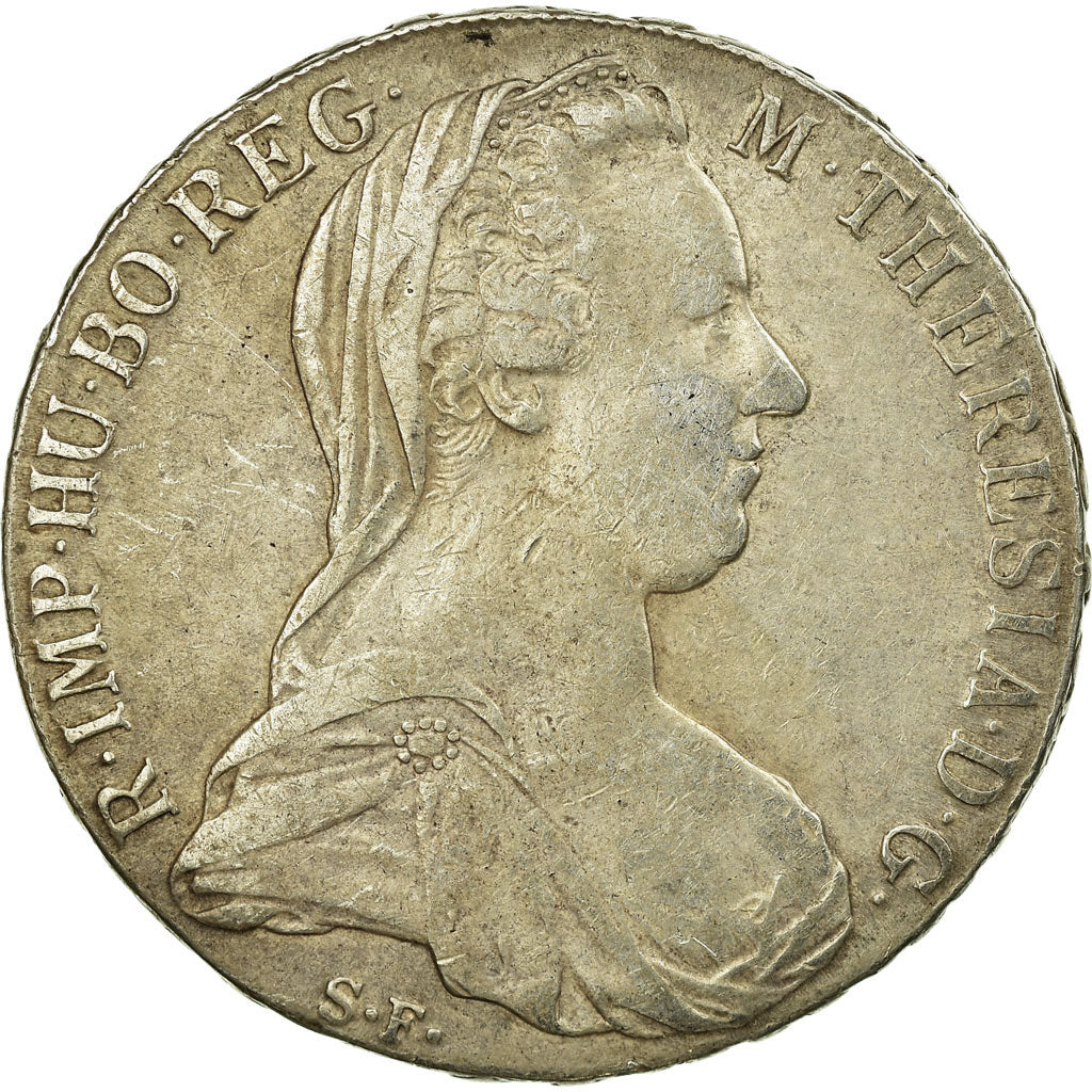 Coin, Austria, Maria Theresa, Thaler, 1780, Vienna, Restrike, VF(30-35), Silver