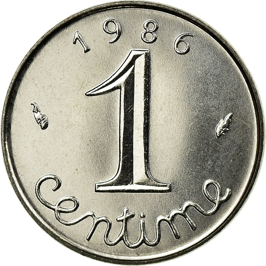 Moneda, Francia, Épi, Centime, 1986, Paris, FDC, Acero inoxidable, KM:928