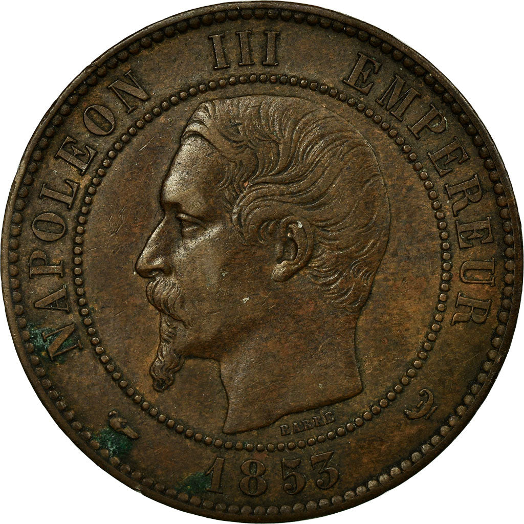 Coin, France, Napoleon III, Visite impériale, 10 Centimes, 1853, Lille