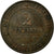Moneta, Francja, Cérès, 2 Centimes, 1878, Bordeaux, AU(50-53), Bronze