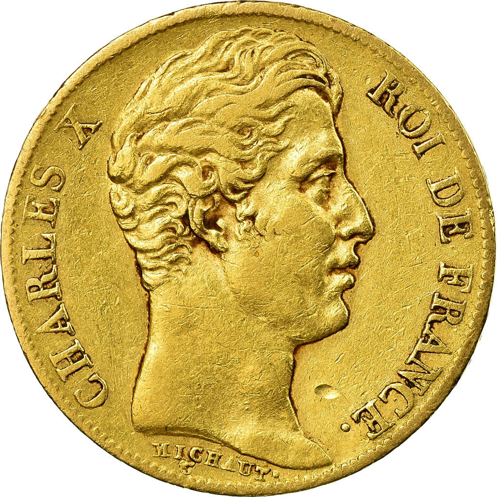 Münze, Frankreich, Charles X, 20 Francs, 1825, Paris, SS, Gold, KM:726.1