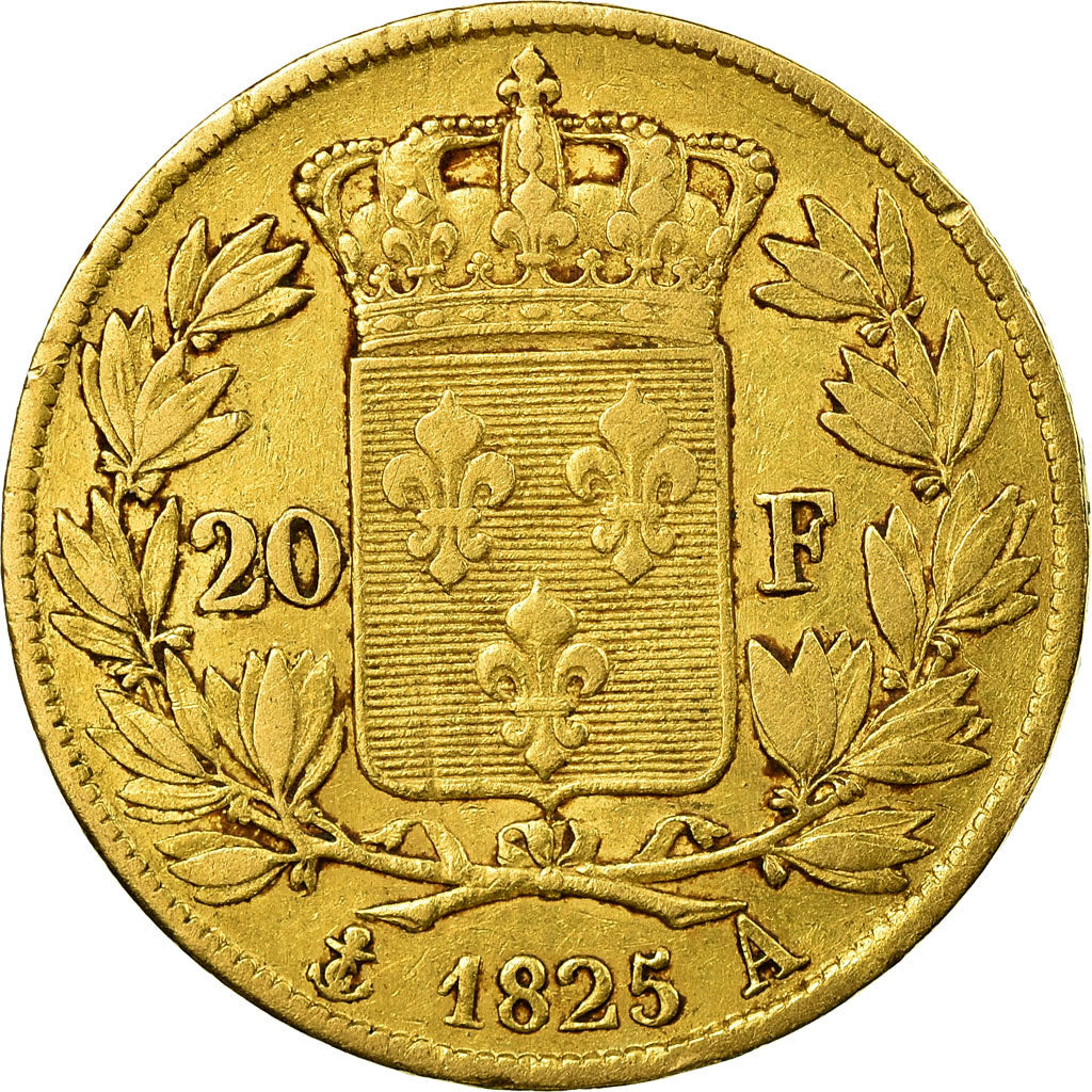 Münze, Frankreich, Charles X, 20 Francs, 1825, Paris, SS, Gold, KM:726.1