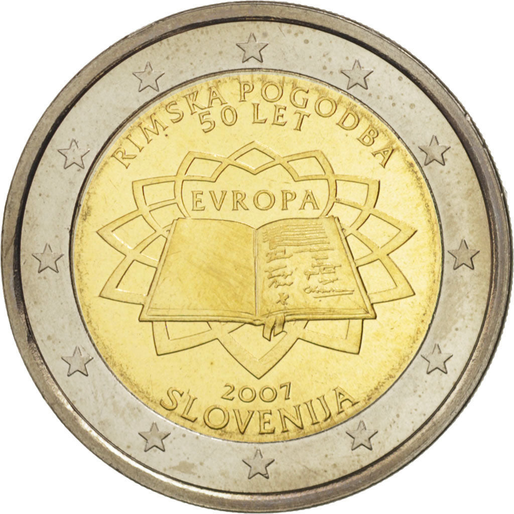 Slovenia, 2 Euro, 2007, Bi-Metallic, KM:106