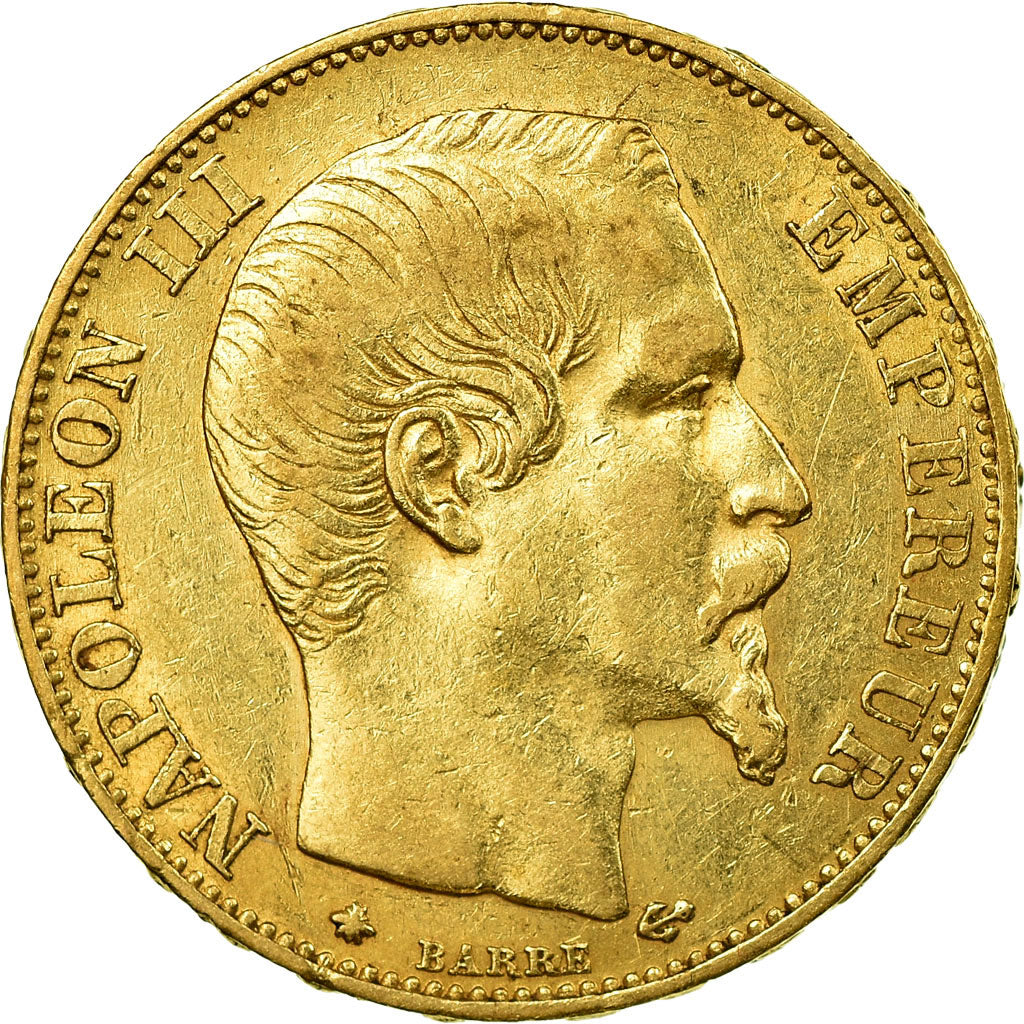 Moneda, Francia, Napoleon III, Napoléon III, 20 Francs, 1860/50, Strasbourg