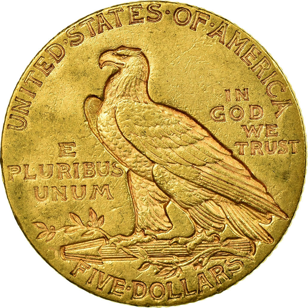 Moneta, Stati Uniti, Indian Head, $5, Half Eagle, 1910, U.S. Mint, Philadelphia