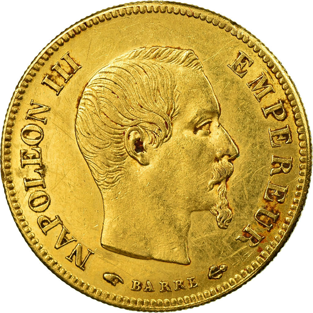 Munten, Frankrijk, Napoleon III, Napoléon III, 10 Francs, 1855, Paris, ZF+