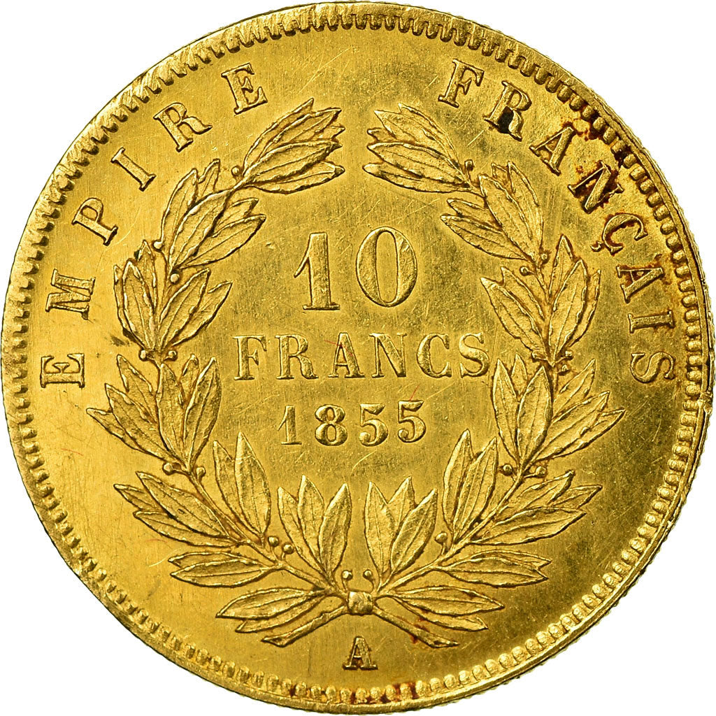 Munten, Frankrijk, Napoleon III, Napoléon III, 10 Francs, 1855, Paris, ZF+