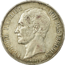 Coin, Belgium, Leopold I, 5 Francs, 5 Frank, 1858, EF(40-45), Silver, KM:17