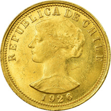 Münze, Chile, 10 Condores, 100 Pesos, 1926, Santiago, SS, Gold, KM:170