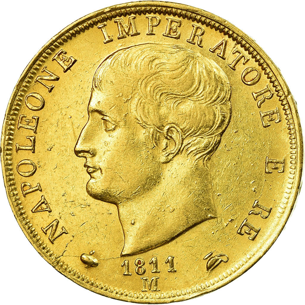 Coin, ITALIAN STATES, KINGDOM OF NAPOLEON, Napoleon I, 40 Lire, 1811, Milan