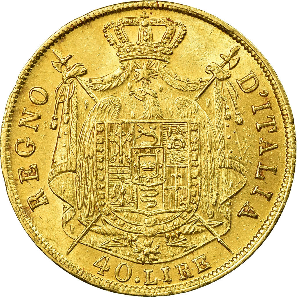 Coin, ITALIAN STATES, KINGDOM OF NAPOLEON, Napoleon I, 40 Lire, 1811, Milan