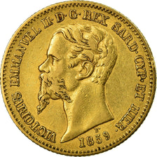 Münze, Italien Staaten, SARDINIA, Vittorio Emanuele II, 20 Lire, 1851, Torino
