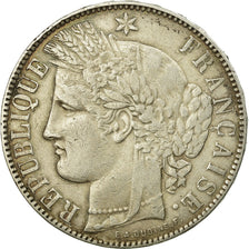 Moneta, Francia, Cérès, 5 Francs, 1871, Bordeaux, BB, Argento, KM:818.2