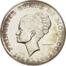 Munten, Monaco, 10 Francs, 1982, UNC-, Zilver, KM:E73, Gadoury:MC158