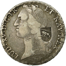 Coin, SWISS CANTONS, BERN, Louis XV, 40 Batzen, 1768, Bern, VF(20-25), Silver
