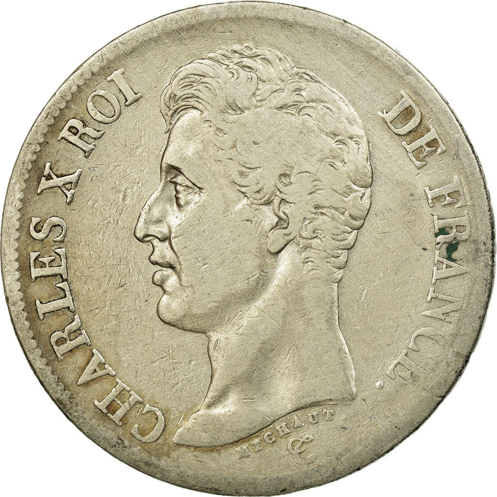 Münze, Frankreich, Charles X, 5 Francs, 1826, Paris, S+, Silber, KM:720.1