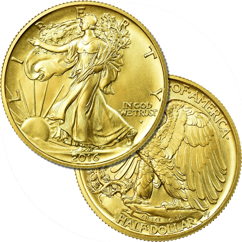 Coin, United States, 50 Cents - 1/2 Oz, 2016, West Point, MS(65-70), Gold