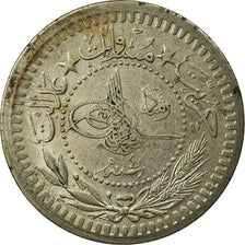 Coin, Turkey, Muhammad V, 40 Para, 1911, Qustantiniyah, AU(50-53), Nickel