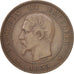 Monnaie, France, 10 Centimes, 1853, Lille, TTB, Bronze, KM:M24, Gadoury:249c