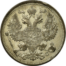 Moneta, Russia, Nicholas II, 20 Kopeks, 1913, St. Petersburg, BB, Argento