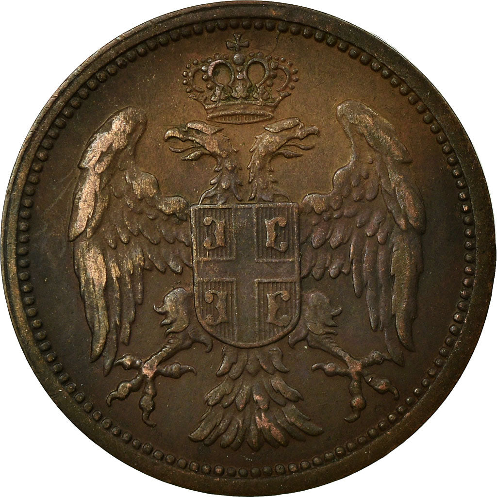 Moneta, Serbia, Peter I, 2 Pare, 1904, BB+, Bronzo, KM:23