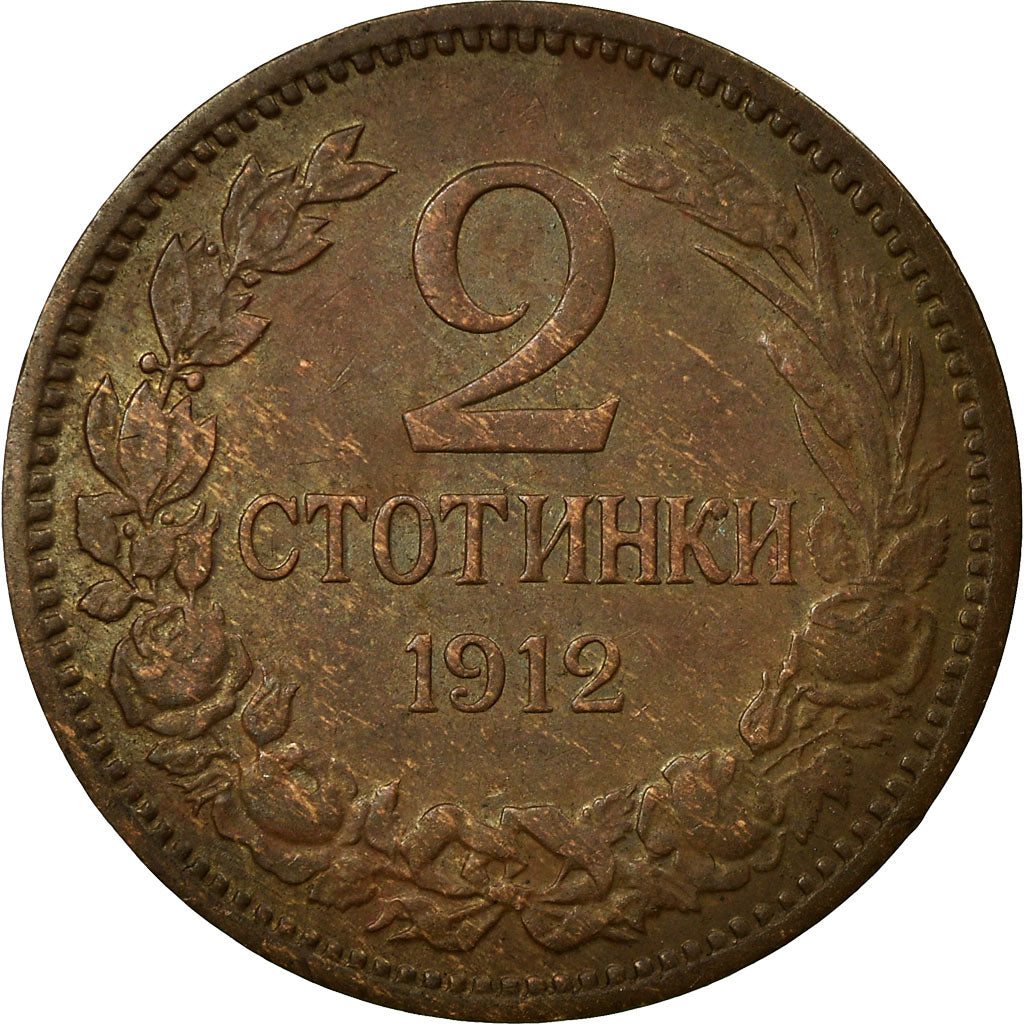Coin, Bulgaria, Ferdinand I, 2 Stotinki, 1912, EF(40-45), Bronze, KM:23.2