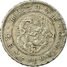 Coin, Japan, Mutsuhito, Yen, 1893, VF(30-35), Silver, KM:A25.3