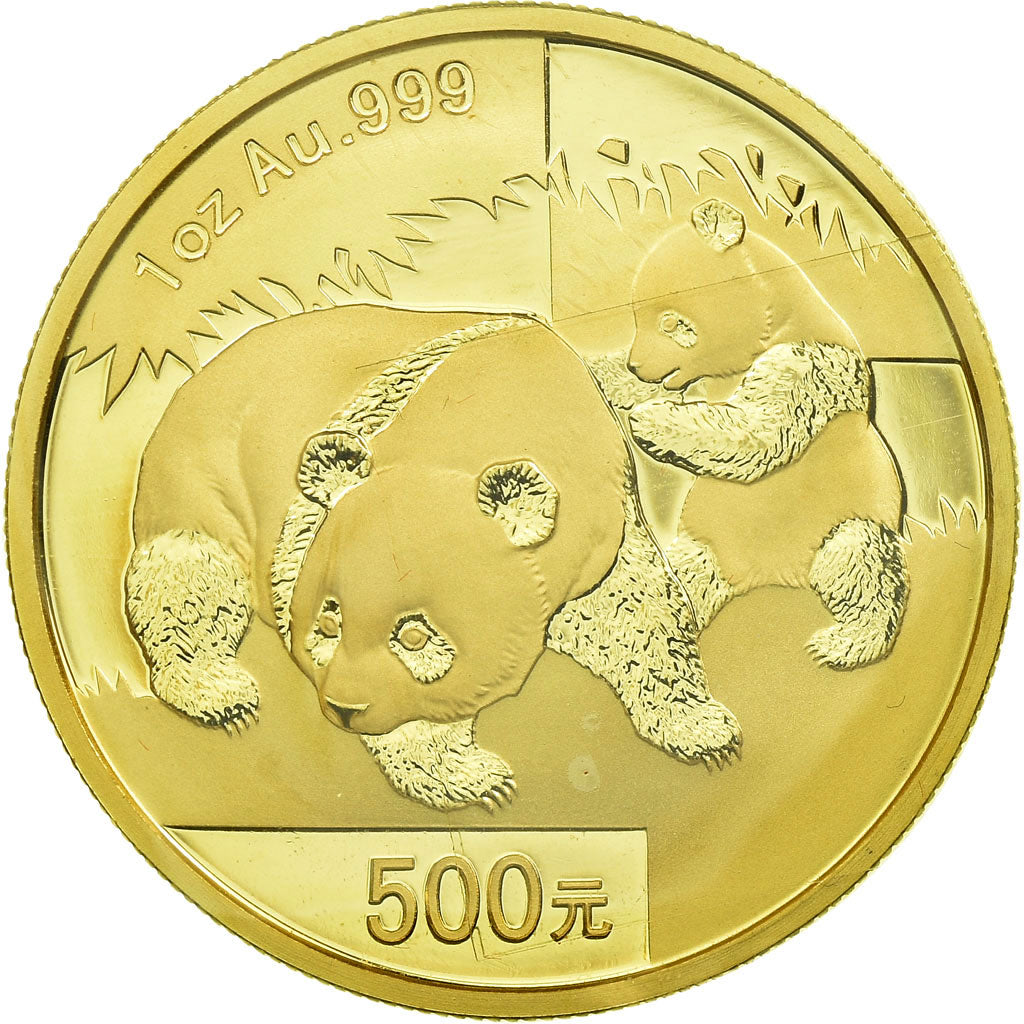 Moeda, CHINA, REPÚBLICA POPULAR DA, Panda, 500 Yüan, 2008, 1 Oz, MS(65-70)