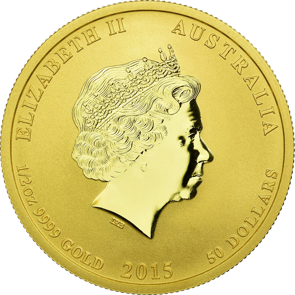 Münze, Australien, Elizabeth II, Lunar, 50 Dollars, 2015, Perth, STGL, Gold