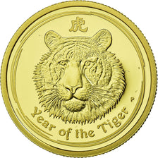 Munten, Australië, Elizabeth II, Lunar, 25 Dollars, 2010, Perth, FDC, Goud