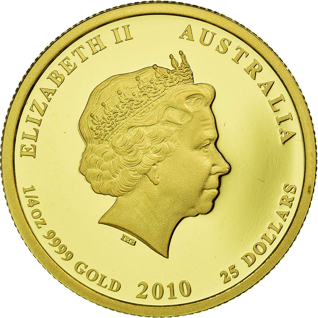 Coin, Australia, Elizabeth II, Lunar, 25 Dollars, 2010, Perth, MS(65-70), Gold